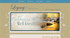 Desktop Screenshot of legacyfuneralservices.com